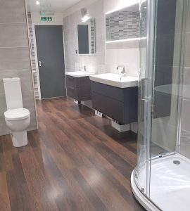 bathroom showroom at Janus Interiors in Bingley between Bradford and Keighley