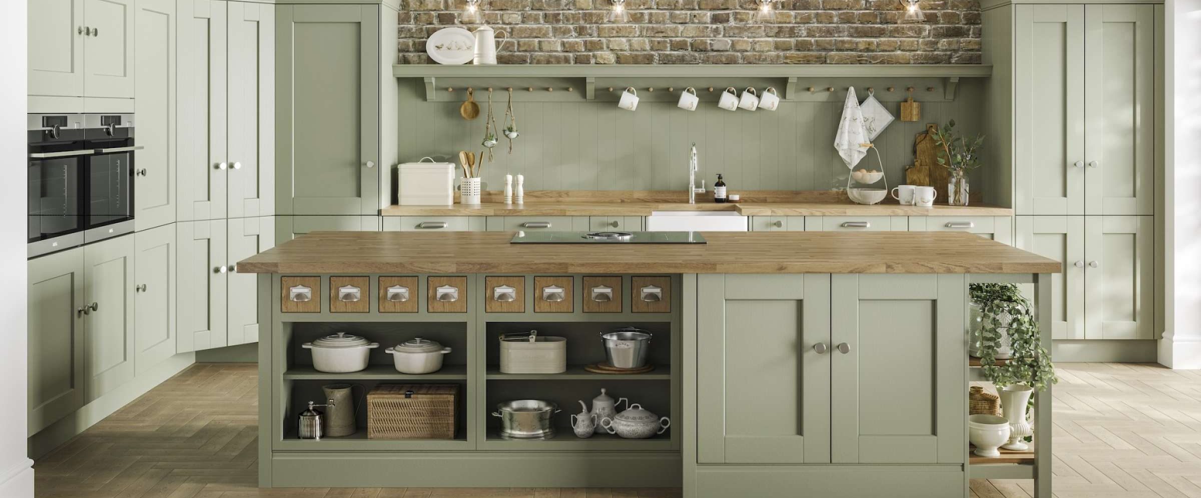 Whitby Atlantic Green Gallery Kitchen
